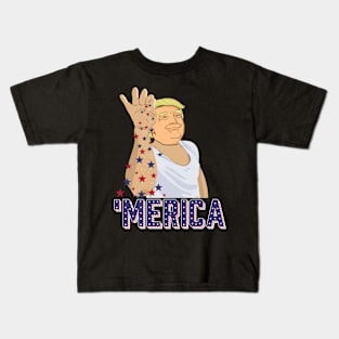 Trump Bae Funny 4th of July Trump Salt Freedom Kids T-Shirt